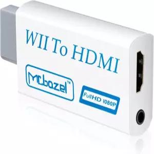 Mcbazel Wii to HDMI 어댑터 컨버터 1080p 720p 3.5mm 오디오 출력 (NTSC PAL 지원)