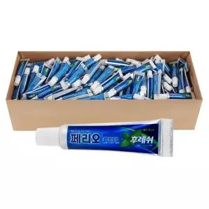 엘지생활건강 페리오 뉴후레쉬 튜브형 알파 치약 1박스 5g 1000개입 여행용.미니