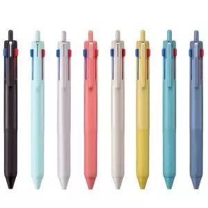 [제이큐]볼펜 멀티펜 각인 이니셜볼펜 기념품 수입펜 부드러운펜 3색 0.5mm 0.7