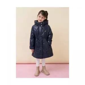[국내정품] 빈폴 BEANPOLE 키즈 KIDS 여아 중경량 롱다운 패딩 네이비 (BI6138G01R) BI6138G01R 132504