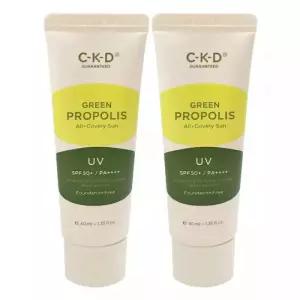 씨케이디 CKD 그린프로폴리스 올커버리선 파데프리 선크림 40ml 2개
