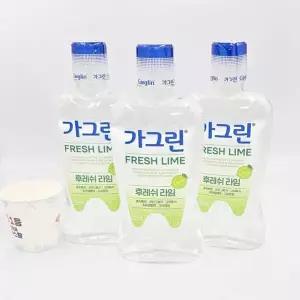 [제이큐]가그린 라임 구강청결제 750ml x 3개 + 가그린 100ml