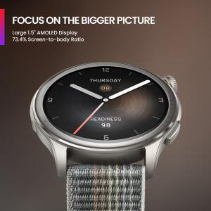 Amazfit Balance 46mm 스마트워치 150+ 스포츠 모드 14일 배터리 듀얼 밴드 GPS 스마트워치 안드로이드 IOS