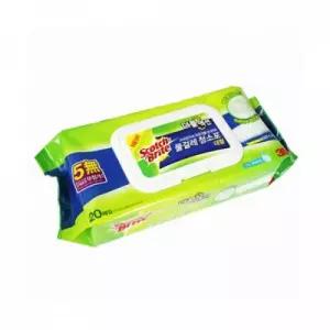 3M 물걸레 청소포 더블액션 대형 20매 / 37x20cm / 107498