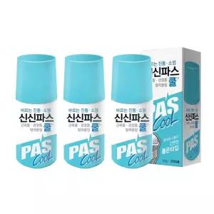 신신파스 쿨 연고 60g 바르는 롤온 타입 3개 [BTA99127]