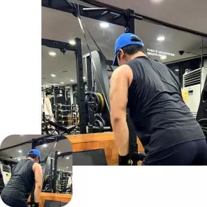 풀업 철봉 턱걸이밴드 파랑색 6단계 운동기구