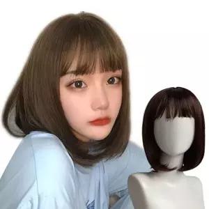 [하프클럽/]여성 단발 가발 자연스러운 보브컷