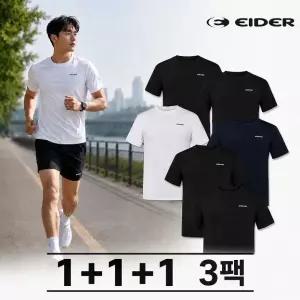 아이더 남성 3PACK 세트 쿨 기능성 반팔 라운드 티셔츠 DMM26296 DMM26296-SWJ1 2202307