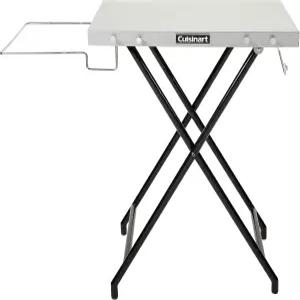 Cuisinart Fold n Go 준비 테이블 휴대용 접이식 및 그릴 스탠드로 도구 걸이 쓰레기봉투 홀더 종이 타월