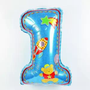 호일풍선 한살 답례품 블루 생일장식풍선