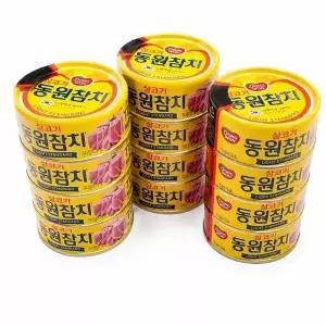 [웰빙창고] 동원 라이트 스탠다드 참치 150g 원터치 12개