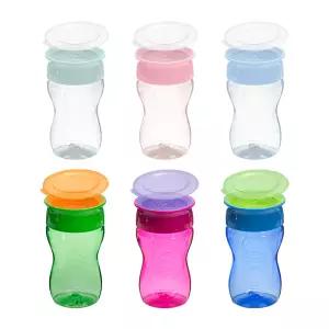 와우컵 어린이집 트라이탄 빨대컵 296ml 흘림방지 자기주도컵 아기컵