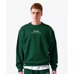 NOICE STUDIO 노이스 스튜디오 Endeavor 맨투맨 티셔츠 Sweatshirt - 그린 2353433