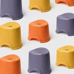 다리가 편한 높은 욕실의자 목욕탕 사우나 화장실 스툴 3color