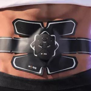 허리 복부 온열 찜질기 저주파 무선 마사지기 복근 코어 뱃살