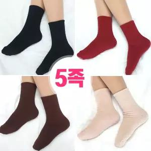 [보리보리/제이코튼]편한 겨울 수면양말 국산 여자 임산부수면양말 5족