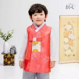 [보리보리/금동이한복]남주황국화 아동한복 남아한복 AM208