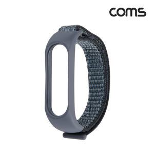 IH242 COMS 샤오미 미밴드4 5 6 스트랩 케이스 손목밴드형 시계줄 Blue