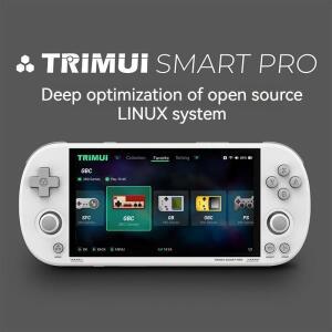 TRIMUI 스마트 프로 오픈 소스 휴대용 게임 콘솔, 레트로 아케이드 HD 4.96 인치 IPS 스크린 리눅스 시스템