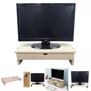 (서랍장 기본) 원목 모니터 키높이 받침대/받침/책상/선반/스탠드/PC/컴퓨터/거치대/데스크탑/스텐드