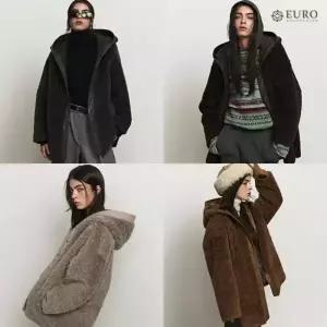 [유로컬렉션] 25FW 호주산 양모100% 후드 하프코트