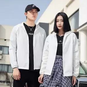 남녀공용 베이직 무지 5컬러 후드 바람막이 IS-JK40