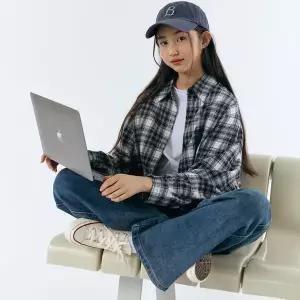 [보리보리/아이라인]파크 체크남방