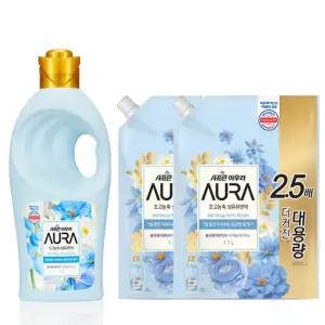 아우라 섬유유연제 홀리데이판타지 1L + 1.7L x 2개