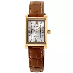 타임플래닛 CASIO LTP-1234GLL-7A 스퀘어 시계 가죽밴드