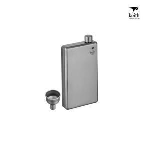 키이스 티타늄 힙 플라스크 200ml Ti9307 술병 행사