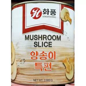 화풍 양송이 편 2.8KG X6 양송이캔 양송이통조림 양송이깡통 홀 통조림