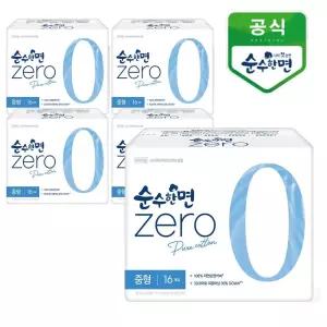 깨끗한나라 순수한면 제로zero 중형 16개입x5팩