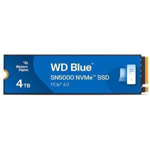 웨스턴 디지털 4TB WD 블루 SN5000 NVMe 내장 솔리드 스테이트 드라이브 SSD - PCIe Gen 4.0, M.2 2280, 최대 5,500MB/s WDS400T4B0E [신세대]