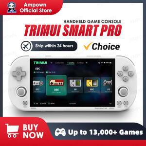 Trimui Smart Pro 휴대용 게임 콘솔 4.96''IPS 스크린 Linux 시스템 조이스틱 RGB 조명 Smartpro 레트로 비