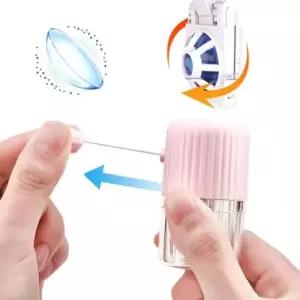 눈건강 렌즈관리용품 수동 세척기 렌즈 반자동 소프트 세척 회전