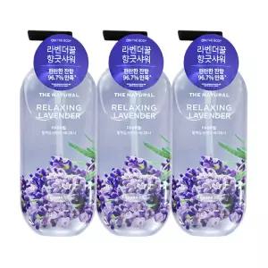 엘지 온더바디 더내추럴 릴렉싱 라벤더향 바디워시 900g 3개 샤워