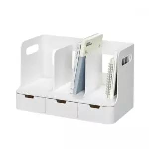 SYSMAX 올리오 책꽂이3단 WH 32000 화이트 280838