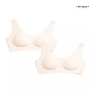 [크로커다일] 소프트 쿨인견 쉘론 패드일체형 V넥 브라2종 베이지 CDWBR5N102