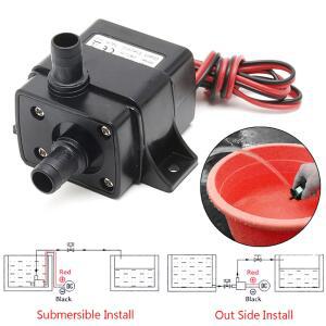 미니 브러시리스 모터 수중 워터 펌프 DC 12V 3M 240L/H 12V 4 8W 24V 5 8W