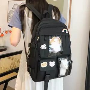 인형넣는가방 책 대학생 20대 여성백팩 여고생