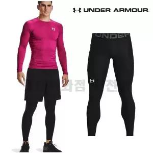 [언더아머]남성트레이닝팬츠 운동바지 남성 베이스 HeatGear 레깅스 1361586 001 LE12