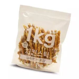 신라마켓 대용량간식 사사미 치킨스틱 1KG 노령견개껌