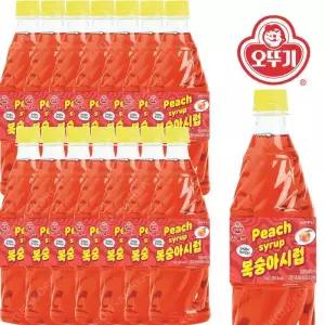 [오뚜기]오뚜기 복숭아 슬러시 시럽 1kg X 15개 슬러쉬 원액 음료 (14083407)