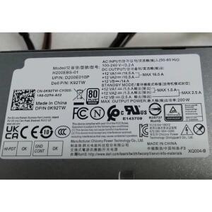 DELL Optiplex 3080 SFF 전원 공급 장치 PSU H200EBS-01 0K92TW 05TVM5 052C2P