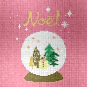 캔버스 스노우볼 보석십자수 25x25