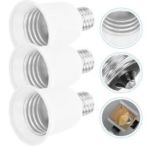 3Pcs E17 ~ E26 LED 전구 기본 소켓 변환 램프 홀더 어댑터 헤드 교체