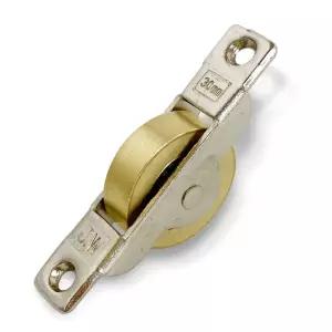 문바퀴 호차레일 옛날샷시부속 롤러 30mm 신주호차 황동호차 미소호차