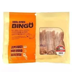[하프클럽/셀럽하우스]애견간식 빙고 숯불 훈제 사사미 400g 10팩 1타