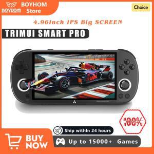 Trimui Smart Pro 휴대용 게임 콘솔 4.96''IPS 스크린 Linux 시스템 조이스틱 RGB 조명 레트로 비디오 플레