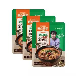 아워홈X편스토랑 찬또배기 고기듬뿍 순대전골 550g, 3개